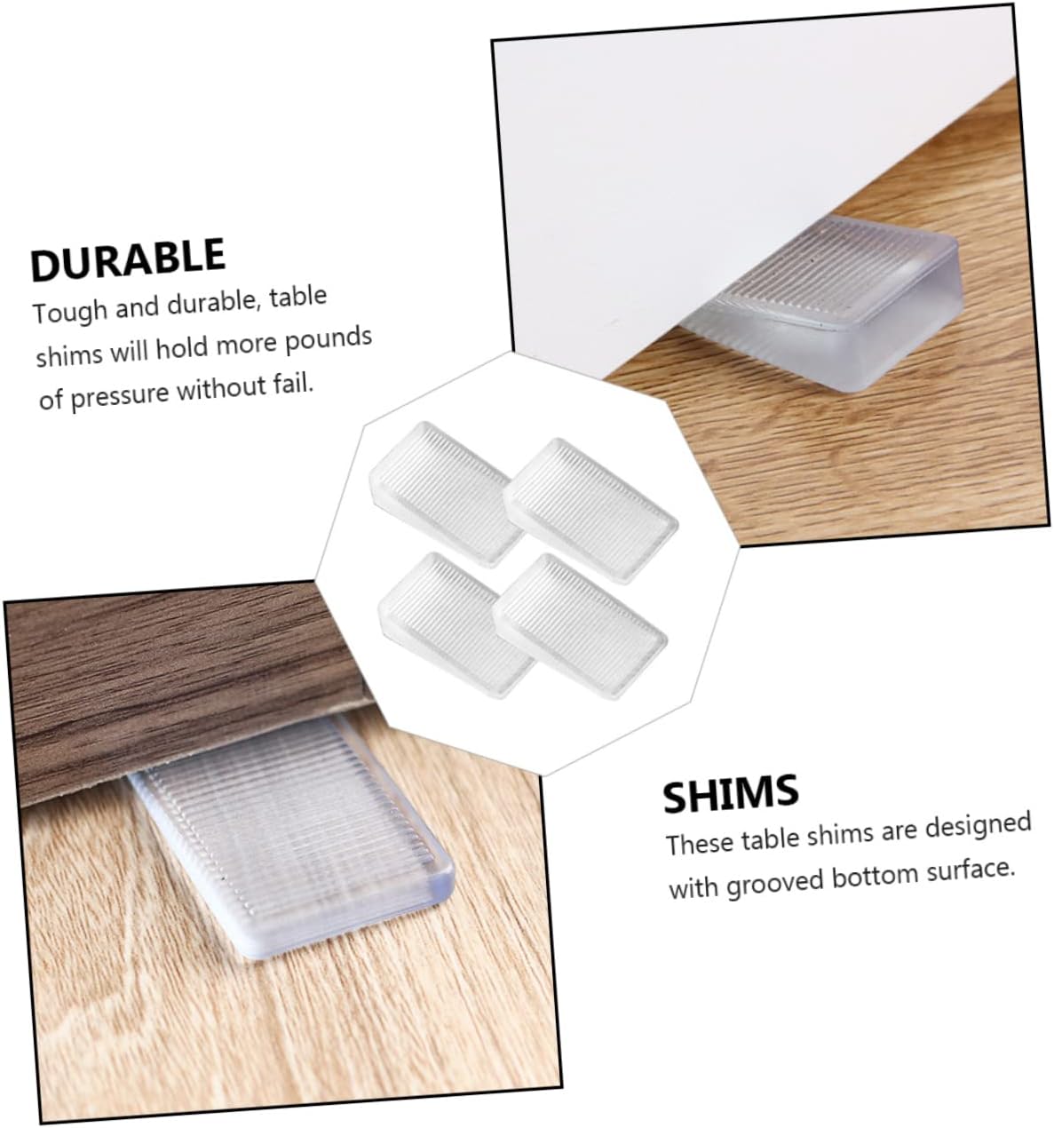12pcs Table Wedges for DIY Leveling Shims for Furniture Toilet Leveling Shims
