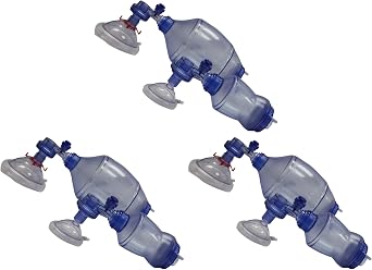 Training Bag Valve Mask BVM for CPR Training, Adult/Child and Infant/Neonate In Mesh Bag