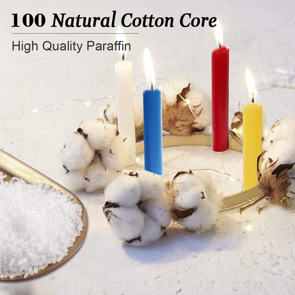 100 Pack Small Taper Candles, 4 Inch Colored Candle Sticks for Birthday Christmas Party, Spell Chime Candle Rituals,Witchcraft, Meditation, Wiccan Supplies, Prayer, Wax Play & More thumbnail