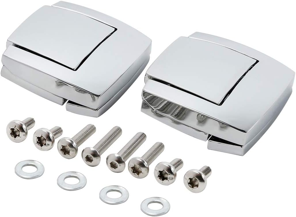 TCMT Razor Chopped King Trunk Latches Pack Latch Fit For Harley Touring 1980-2013 Road King FLHT FLHX FLTR CVO Road Glide Street Glide Electra Glide Ultra Classic Pack