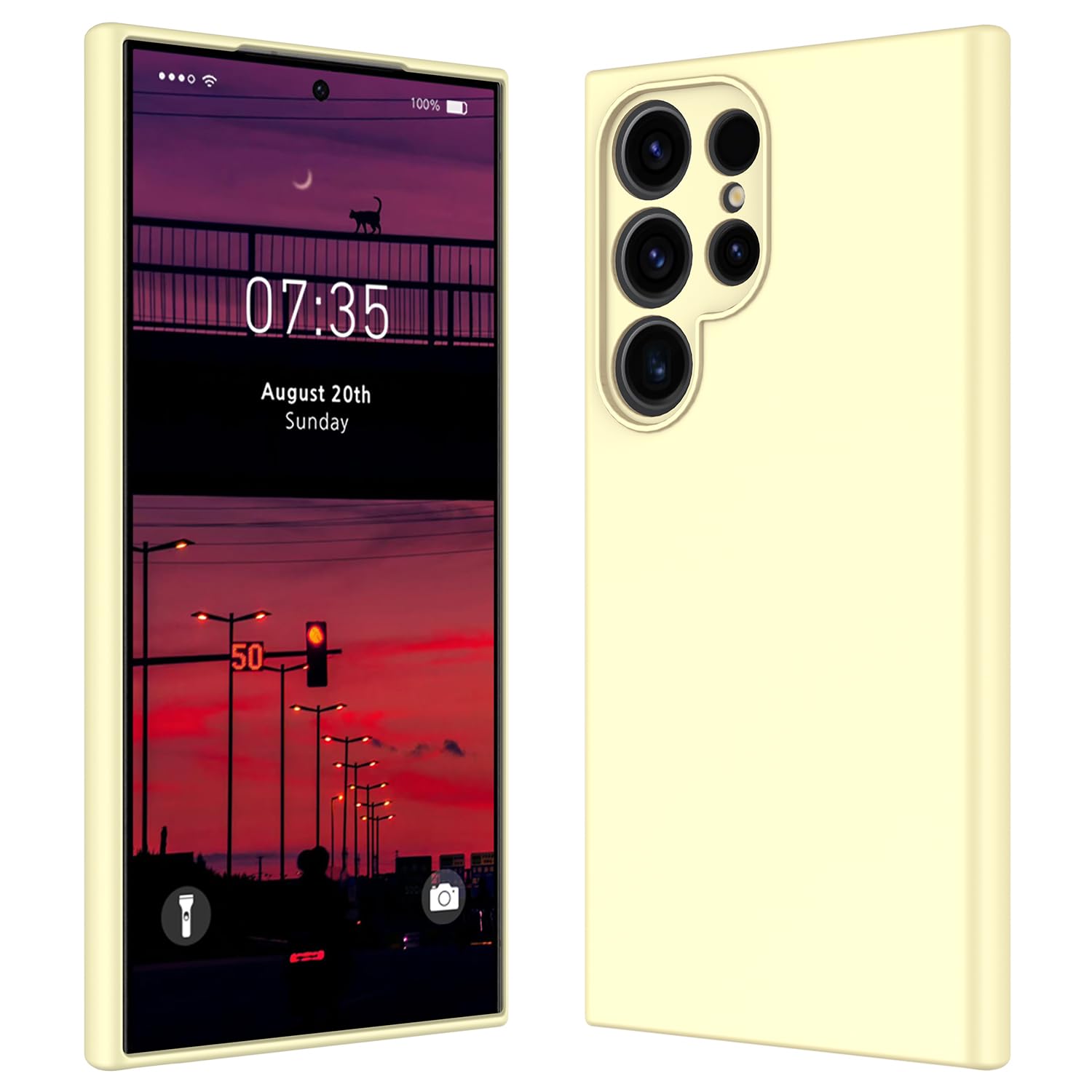 HAII for Samsung Galaxy S25 Ultra Case, Slim Liquid Silicone for Women Men with Scratch-Resistant Microfiber Lining Shockproof Soft Silicone