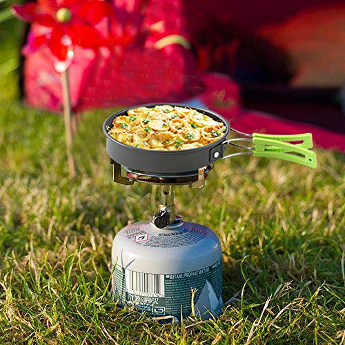 Honest Portable Camping cookware Mess kit Folding Cookset for Hiking Backpacking 10 Piece Lightweight Durable Pot Pan Bowls Spork with Nylon Bag Outdoor Cook Equipment. by HONEST OUTFITTERS - Image 6