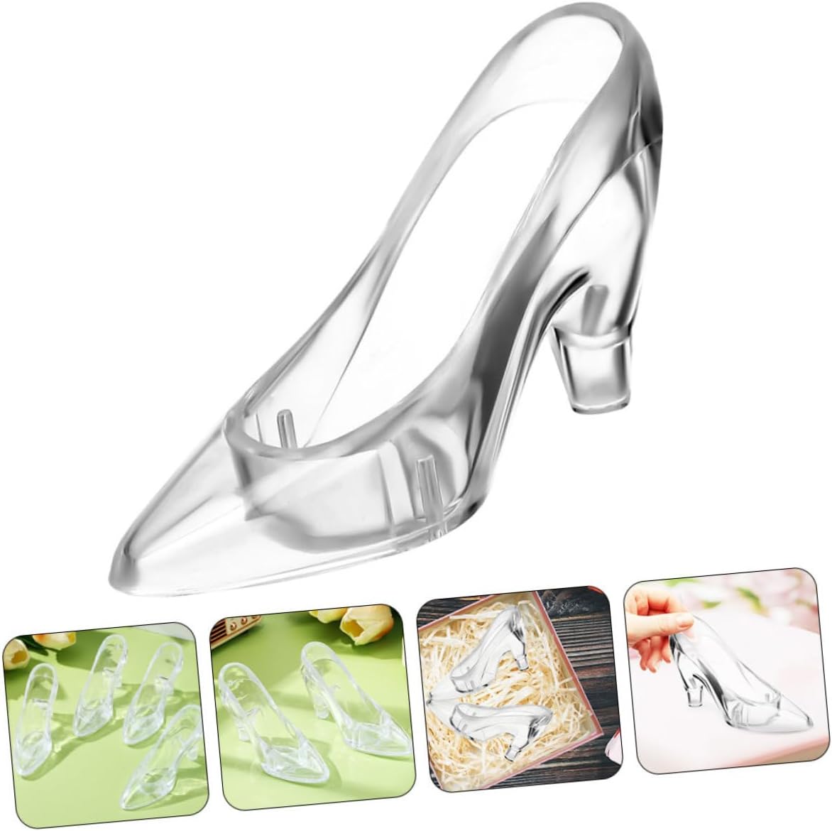 SUPVOX 24pcs High Heel Shoe Ornaments Elegant Table Princess Slipper Statues for Party Decorations Unique Desk Decor Present Ideas for Special Occasions