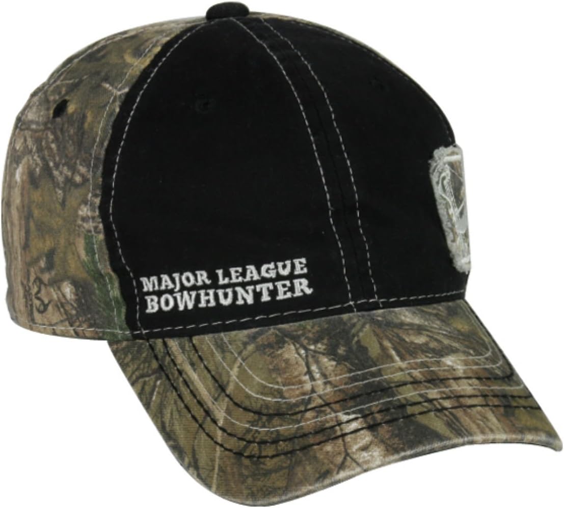 Major League Bowhunter Realtree Xtra Camo/Black Fryed Patch Hunting Hat