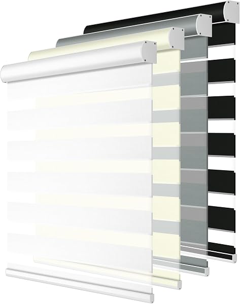 HOTSOON Cordless Zebra Blinds for Window