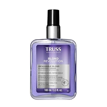 TRUSS Blond Revolution Impassable Heat Protectant Spray - Frizz Control Waterproof Spray Designed to Shield Hair, Combat Frizz & Deliver Intense Shine - Ensures Long-Lasting Protection 3.3 fl oz