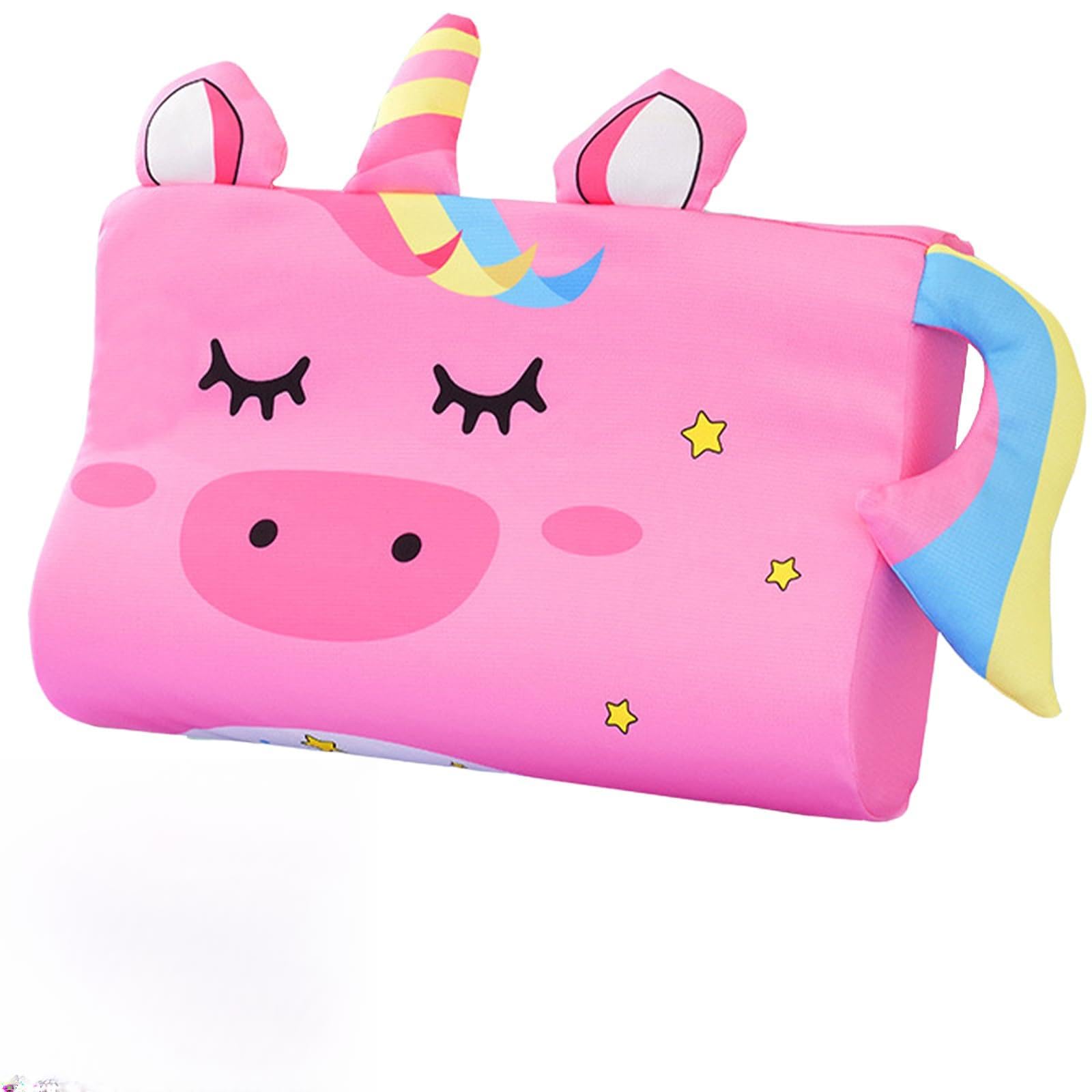 Oreiller Enfant Memory Foam 45x27 Cm - Design Renard, Taie Soie Glacée - Pour Enfants Dès 3 Ans, Ergonomique - 2