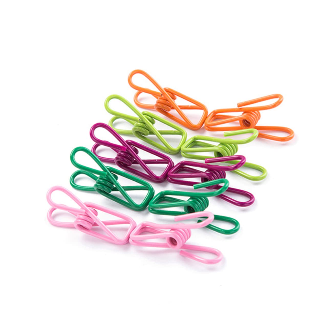 Cabilock Mollette per Bucato Resistenti e Antivento in Plastica e Metallo, 70 Pezzi Colorati per Appendere Pantaloni e Biancheria Forte Tenuta Colore Casuale