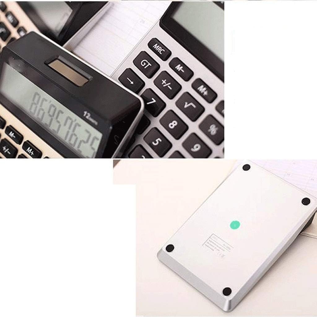 Commercial Desktop Calculator Battery and Solar Hybrid Powered LCD Display, Great for Home and Office Use