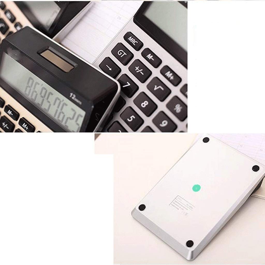 JFDBGU Commercial Desktop Calcolatrice Batteria e Display LCD Alimentato Solar Hybrid, Grande for la casa e Uso Ufficio