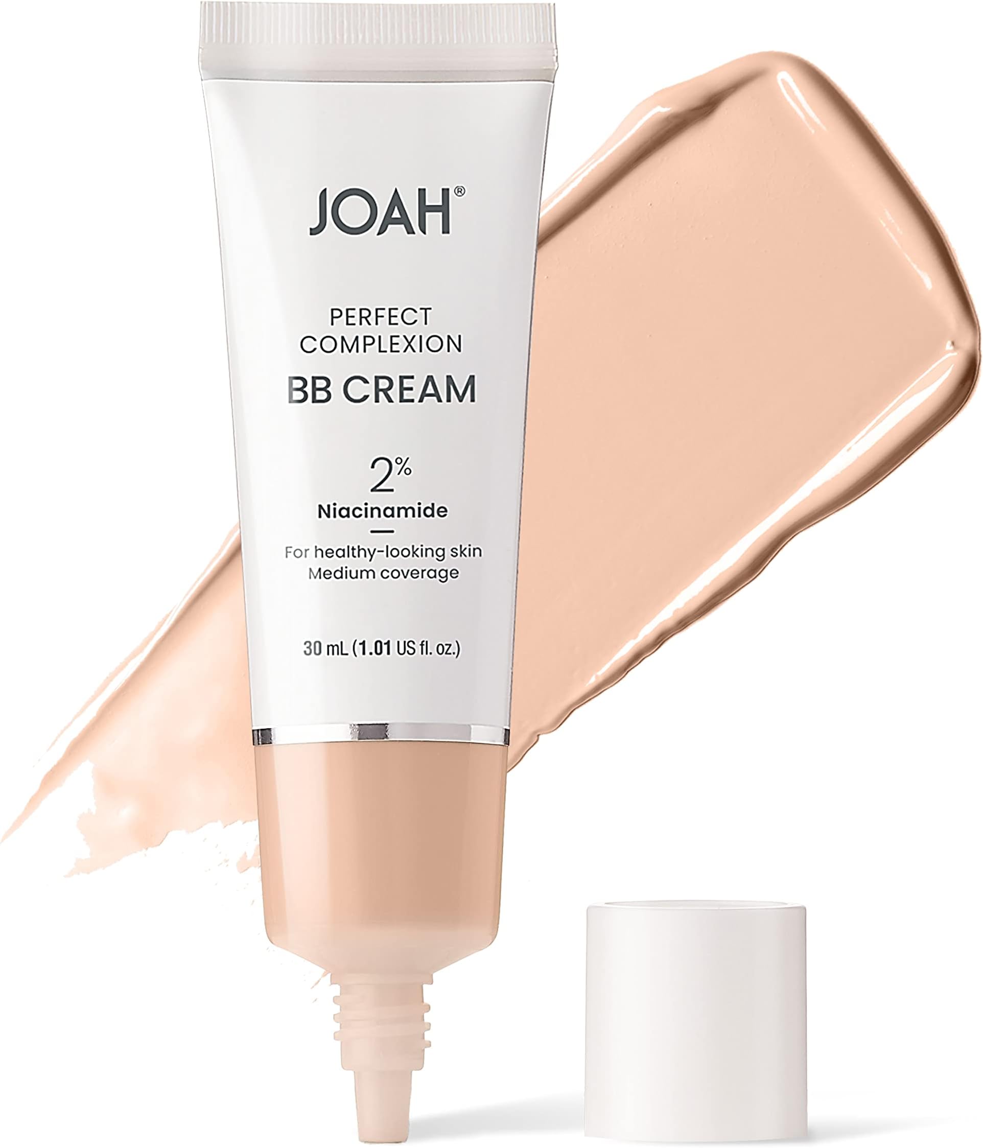 Beauty Perfect Complexion BB Cream with Hyaluronic Acid and Niaciminade, Korean Makeup with Medium Buildable Coverage, Evens Skin Tone, Lightweight, Semi Matte Finish, Fair with Cool Undertones