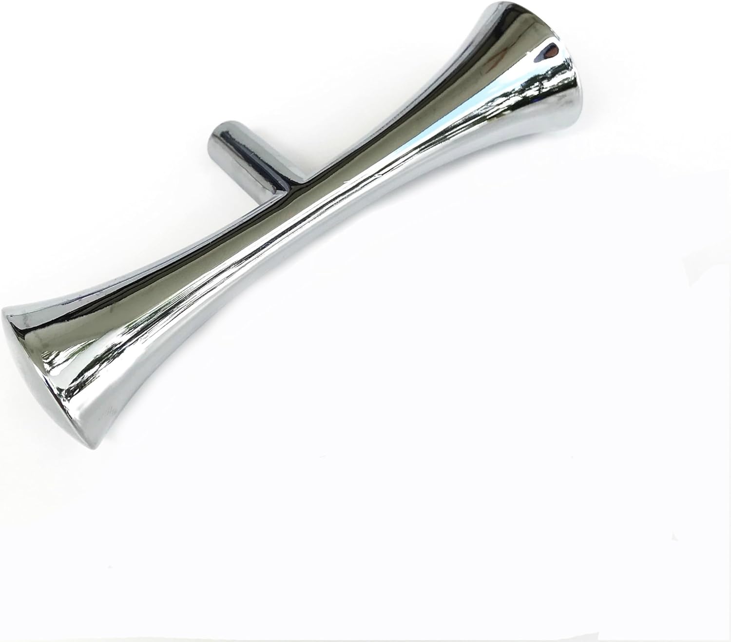 Hourglass Drawer Pull MCM Mid-Century Modern Cabinet Knob Cabinet Hardware (Polished Chrome)