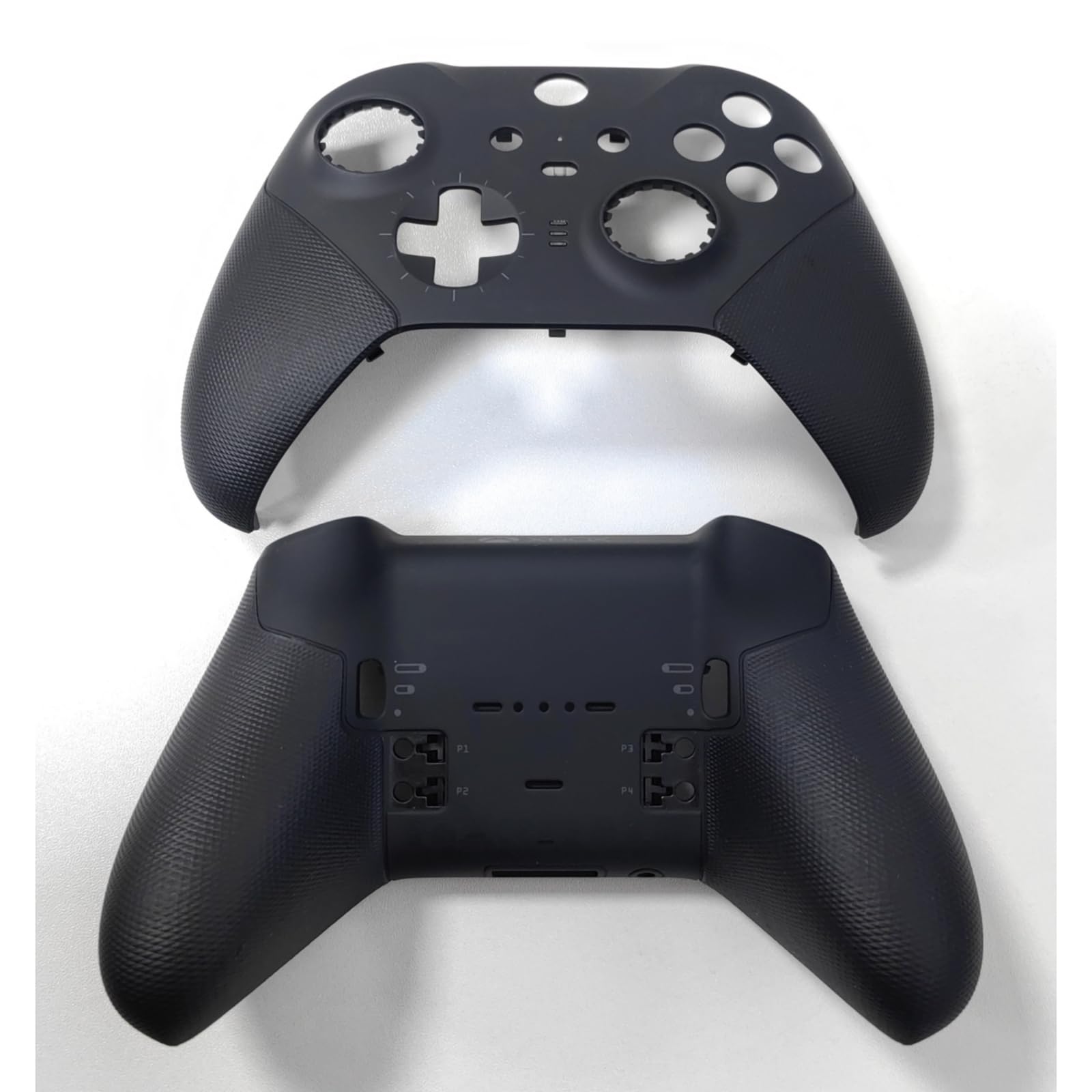 Coque du Boîtier de Remplacement pour Xbox Manette sans Fil Elite Series 2, Coquille Avant + Coque de Inférieure Accessoires, Noir, avec Outils de Tournevis
