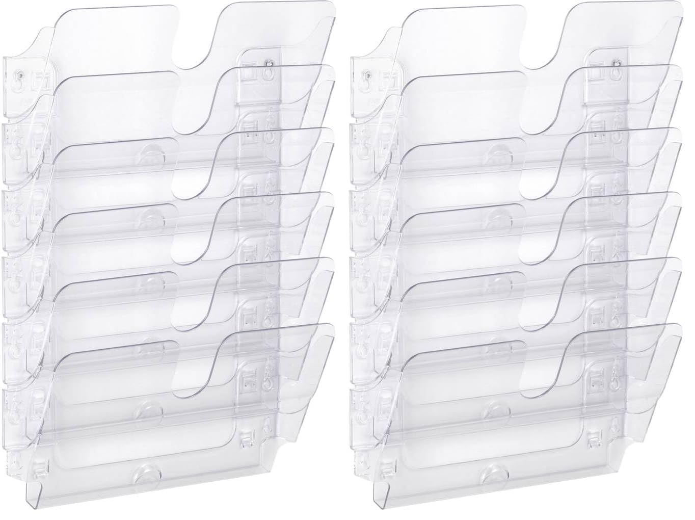 Durable Prospektspenderset (Flexiplus 6 Querformat, A4) 1 Set, transparent, 1700014401 (Packung mit 2)