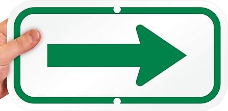SmartSign “Right Arrow (Green)” Sign | 6" x 12" 3M Engineer Grade Reflective Aluminum, Made in USA