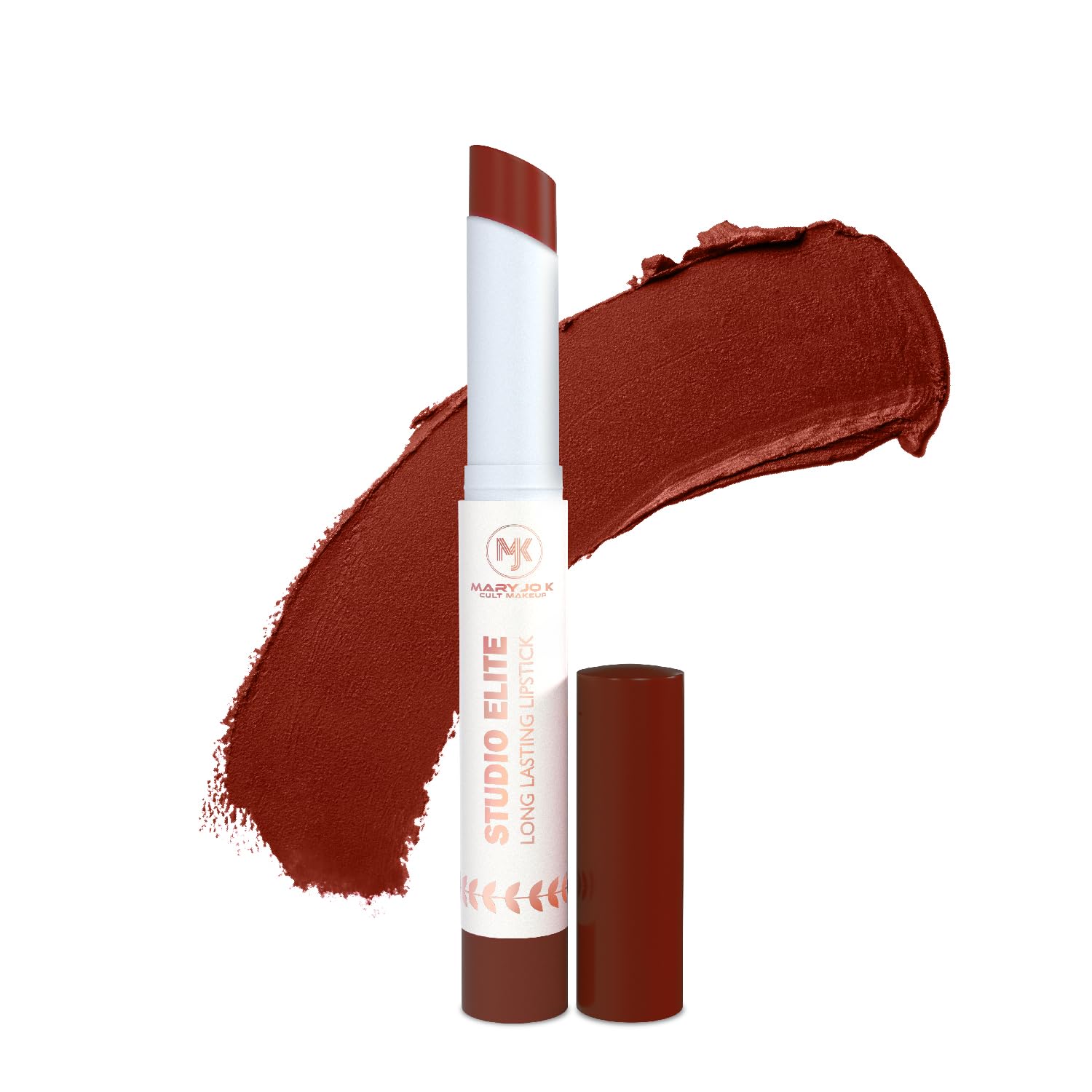MARY JO K Studio Elite Lipstick | Bold Colors | Ultra-hydrating | Smudge-proof & Transfer-proof | Soft-Matte Texture | Seamless Glide | Long-lasting Wear | Vitamin E | 2g | 11 Hazelnut-image-5