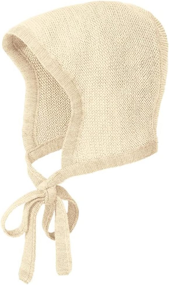 Ecoable Newborn Baby Merino Wool Bonnet, Organic Infant Pilot Cap