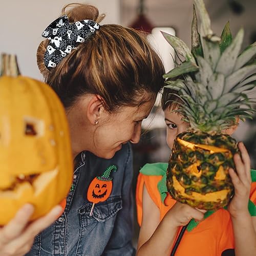 Miniatura 4 de Pinzas para el cabello de Halloween, fantasma, antideslizantes, tela de araña, mueca negra, diseño exquisito, clips de garra, regalos de fiesta,