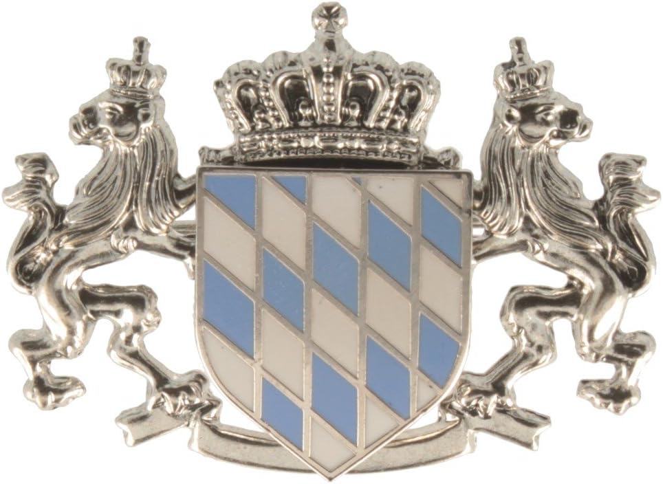 Hat connectors, hat badge, hat button, Bavarian flag, 3x4 cm