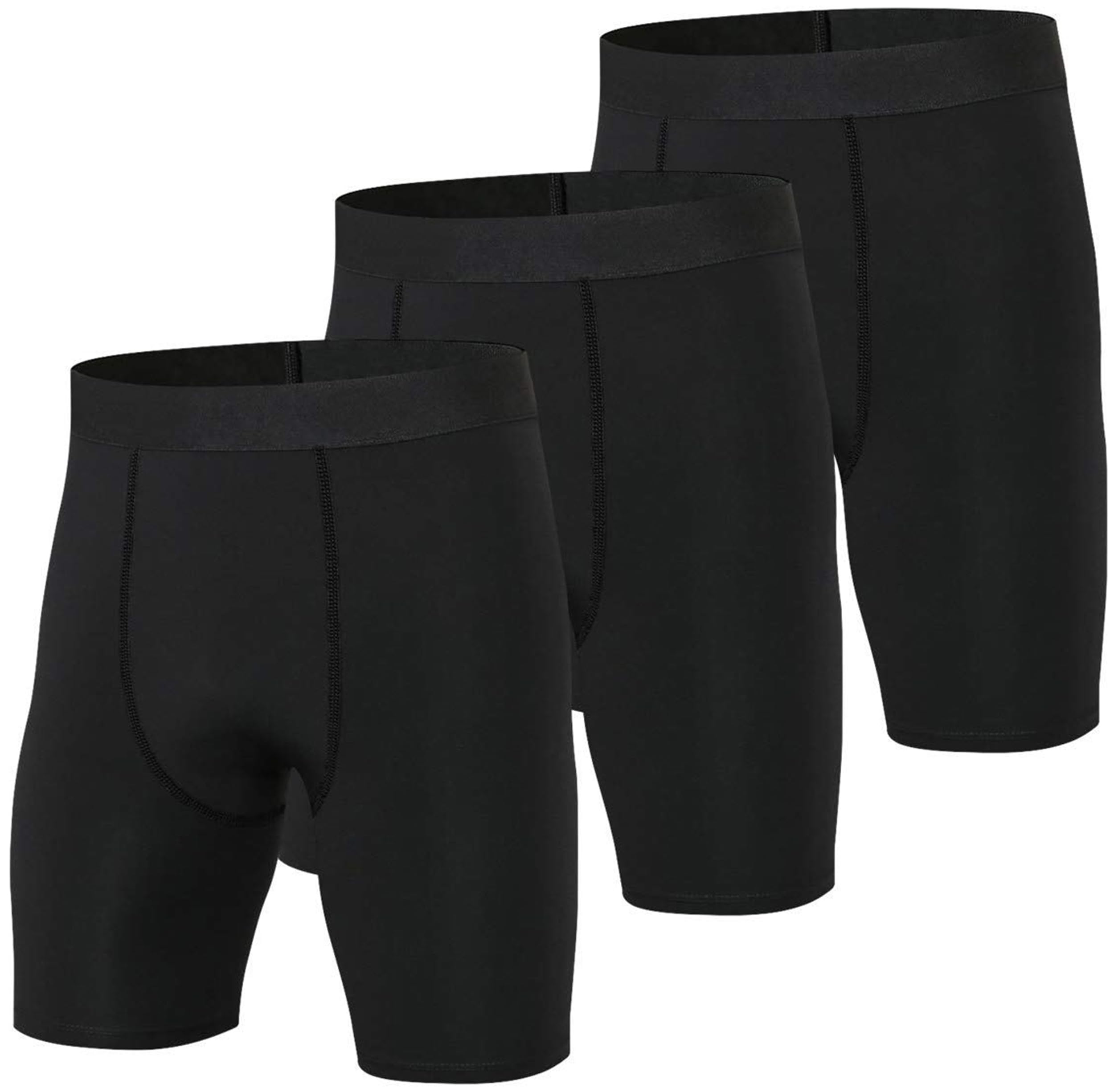 Yushow3 Pack Compression Shorts Men Sports Anti Chafing Underwear