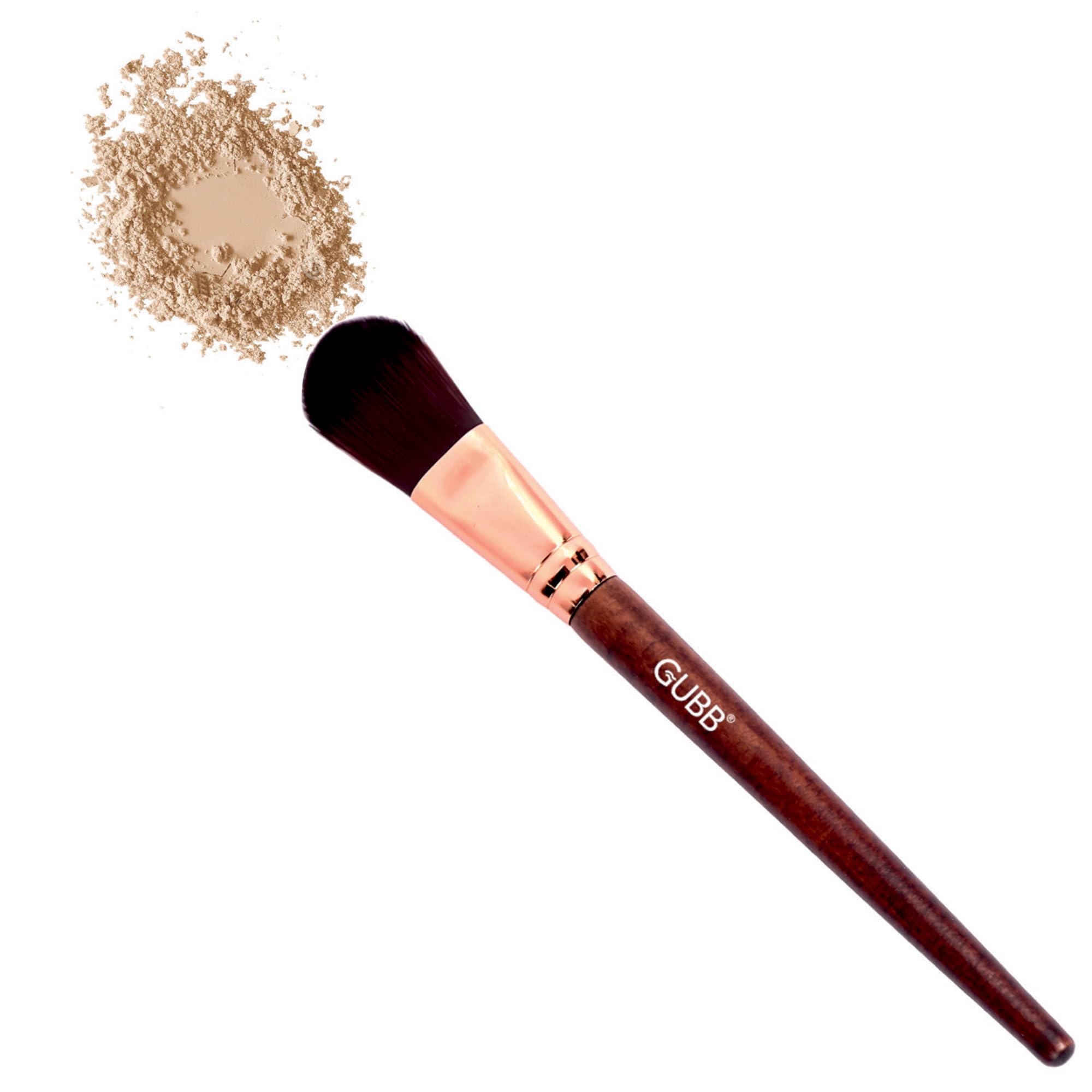 GUBB Synthetic Bristle Foundation Brush- Brown-image-3