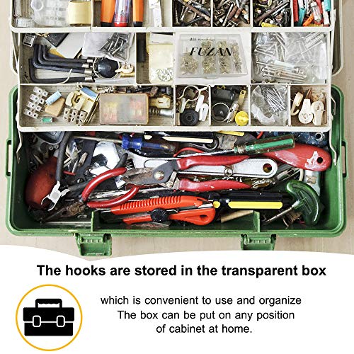 Image of 72 pcs Picture Hangers with 10-60lbs, 4 Different Size Picture Hangers, Iron Alloy Nail Hooks, Plaster Picture Hanging Kit on Wooden /Drywall Hanging Hardware for Clock, Mirror, Jewelry (Pack of 2)