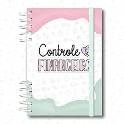 Caderneta Financeira Anual, 172 Páginas, Capa Dura, Saco Canguru, Elástico, 21,5 x 15,5cm