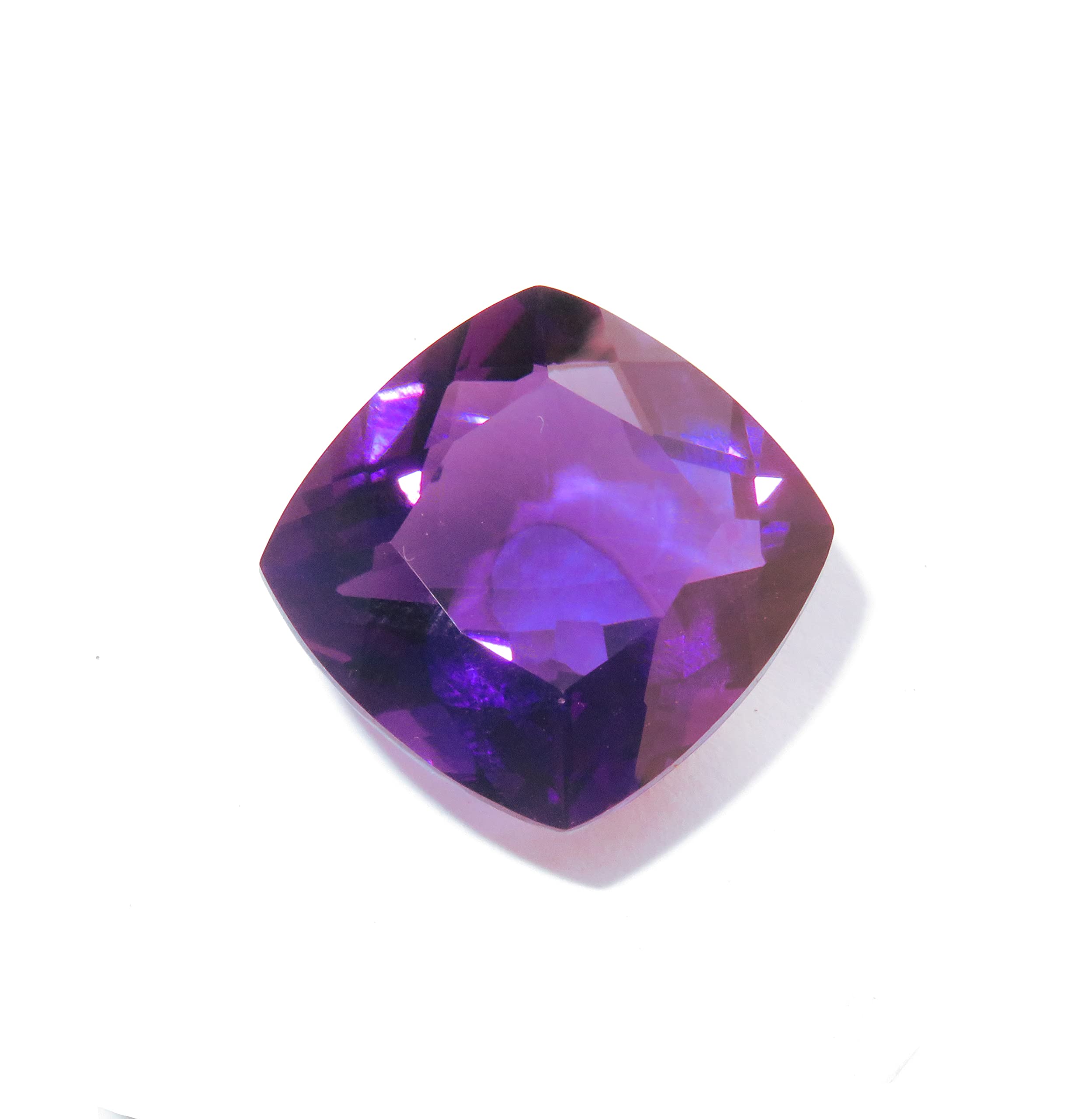 Améthyste véritable 18.87 carats coussin carré pour création de bijou unique
