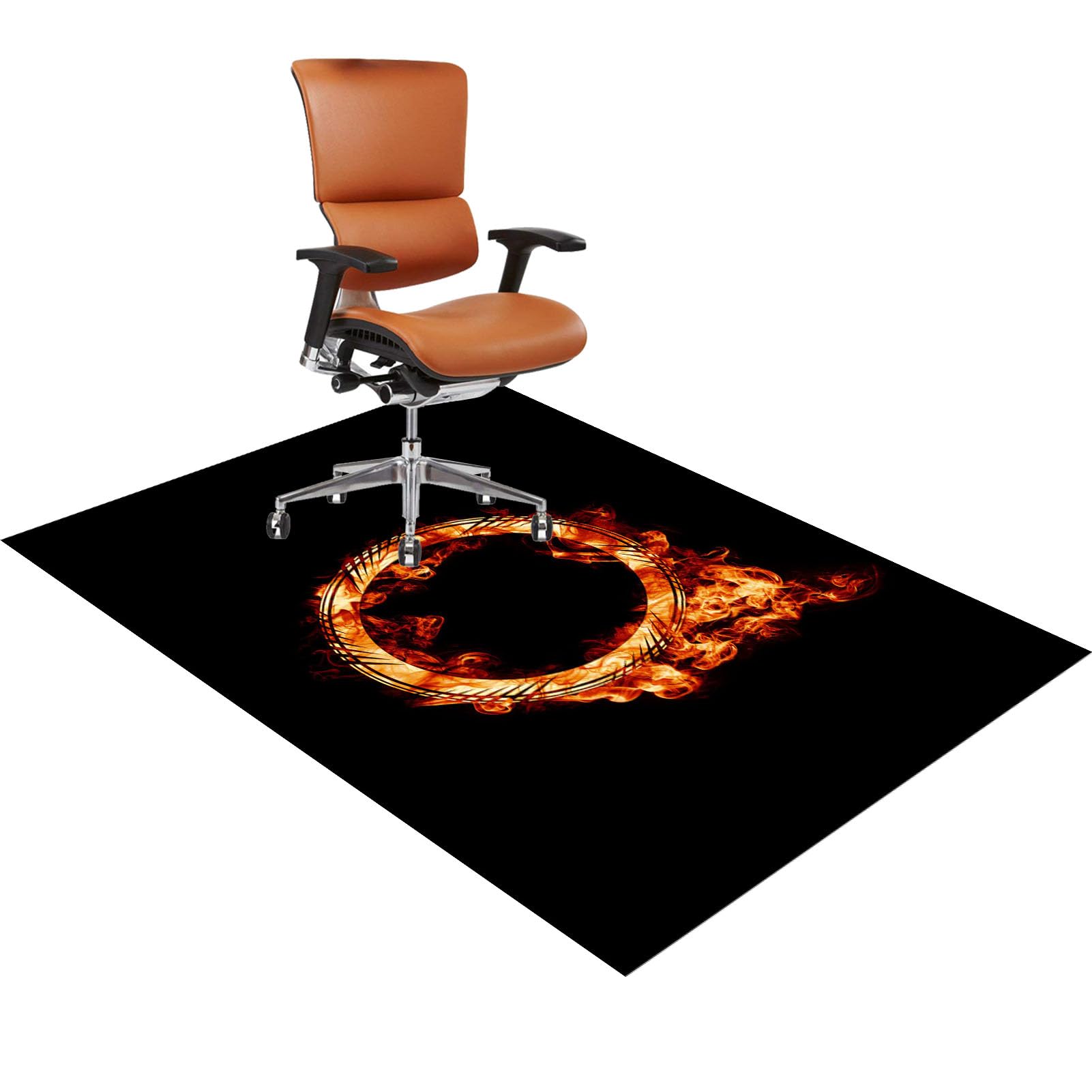Office Chair Mat for Hardwood Floor, Carpet Protector Chair Mat, Large Anti-Slip Desk Chair Mat for Carpet Floors, Computer Chair Mats, Floor Protector Mat for Office Home, Non-Slip 130 x 150 cm
