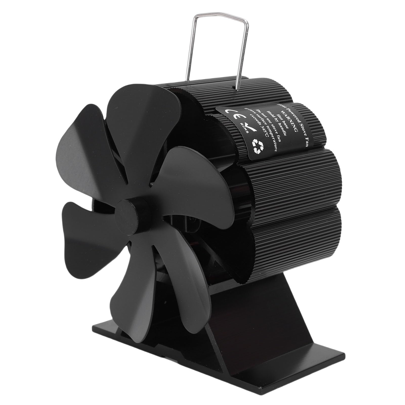 Goshyda Ventilatore per Stufa a Legna Alimentato a Calore, Ventilatore Termico in Lega di Alluminio con Protezione Dal Surriscaldamento, Circolatore del Flusso d'Aria Portatile a Risparmio