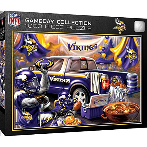 MasterPieces - 1000 Piece Jigsaw Puzzle, NFL Minnesota Vikings, Fun for Adults and Family, Non-Glare Finish, 19.25"x26.75"