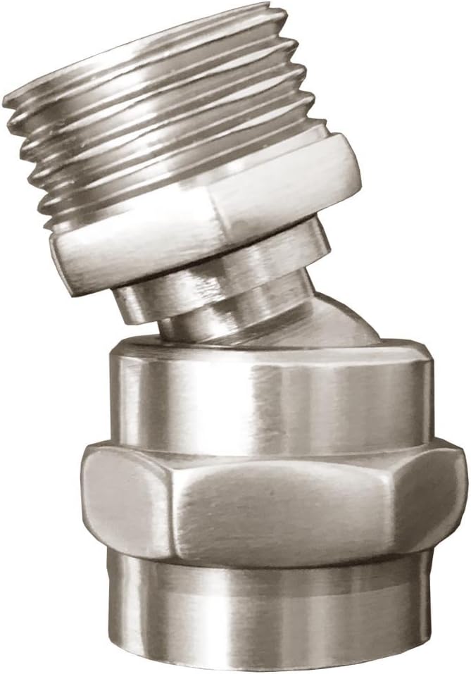Solid Brass Shower Head Swivel Ball Adapter, Adjustable Shower Arm ...