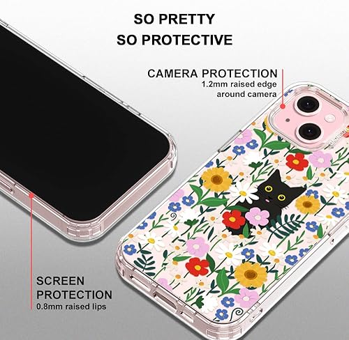 Miniatura 4 de MOSNOVO Buffertech - Funda compatible con iPhone 15 Plus, impacto de caída de 6.6 pies, tecnología antidesprendimiento, funda transparente de