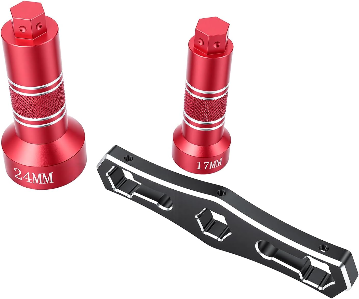 17mm & 24mm Wheel Hex Nut Sleeve Wrench for HPI Baja KM RV LOSI X-MAXX XRT Kraton 1/5 1/6 1/8 1/10 RC Car