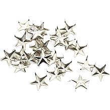 100 Pcs/Pack Star Rivets Leathercraft Spikes Nailheads Rivet Studs Five-Pointed Star Studs Decorative Rivets