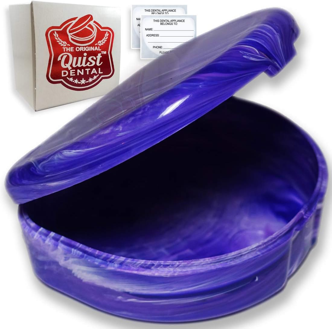 QUIST (TM) Orthodontic Retainer Case (Purple)