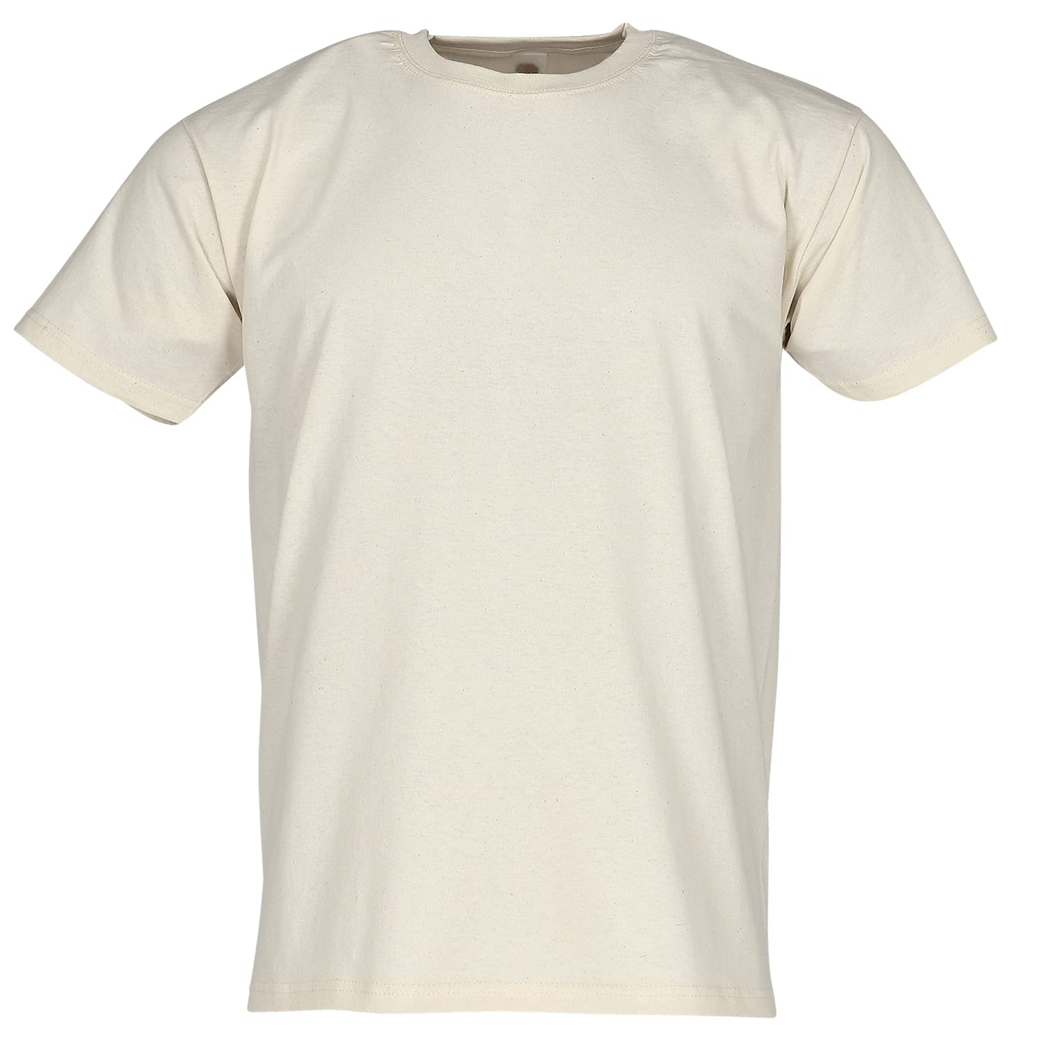 Fruit of the Loom - Classic T-Shirt 'Value Weight' - Men, Natural, M