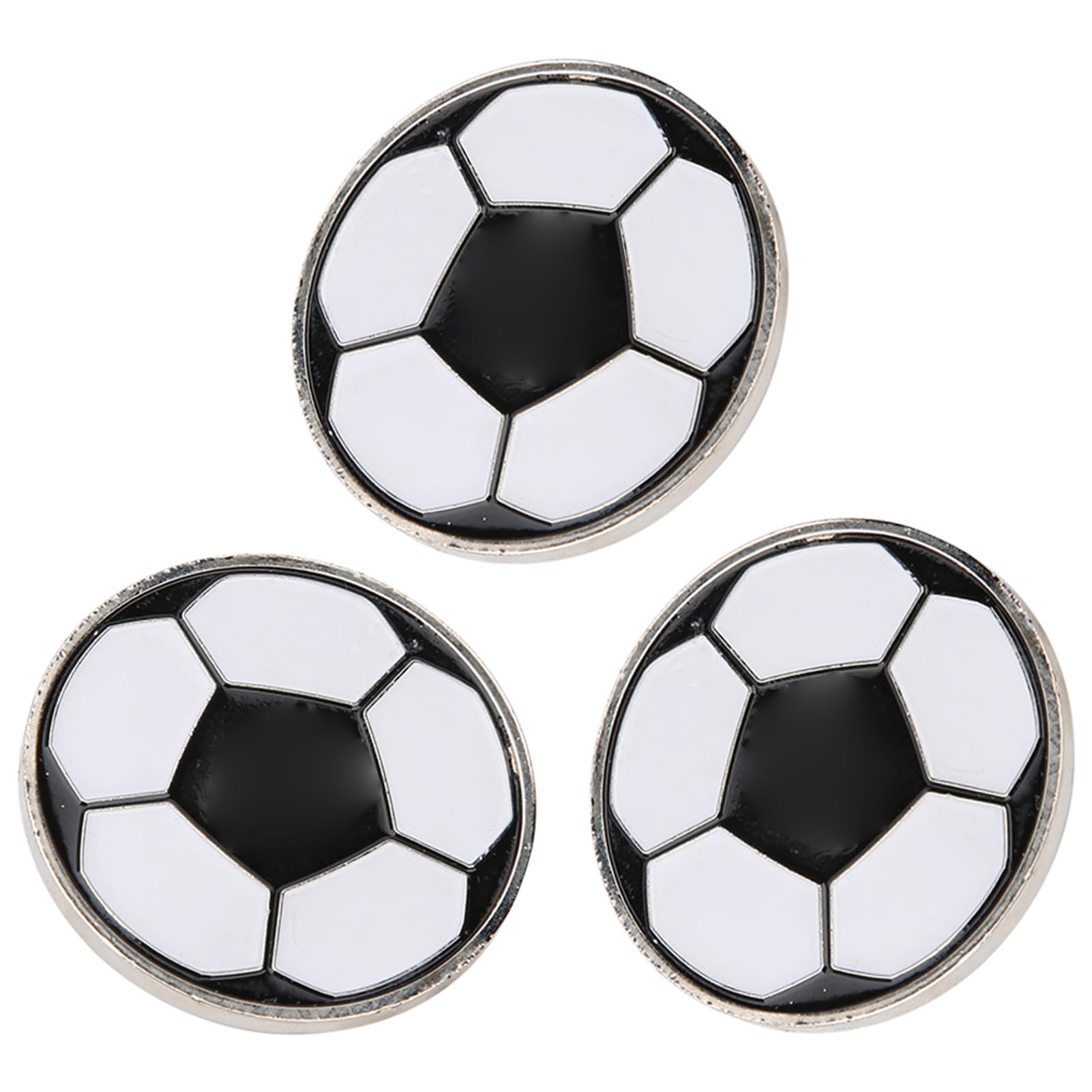 Hidyliu 3pcs Soccer Toss Coin Set, Durable Alloy Steel Flip Coin for Referee Training, Lightweight and Exquisite Design, Perfect for Football Matches and Games