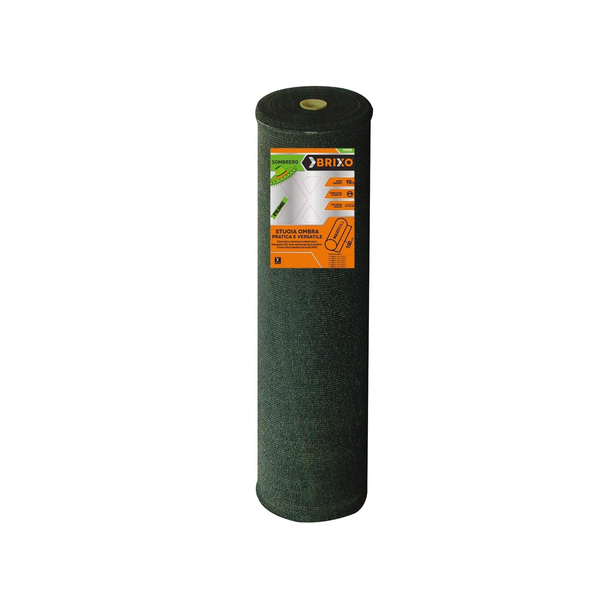 Stuoia rete ombreggiante verde scuro Sombrero lunghezza 100 metri Brixo - Altezza 2 mt