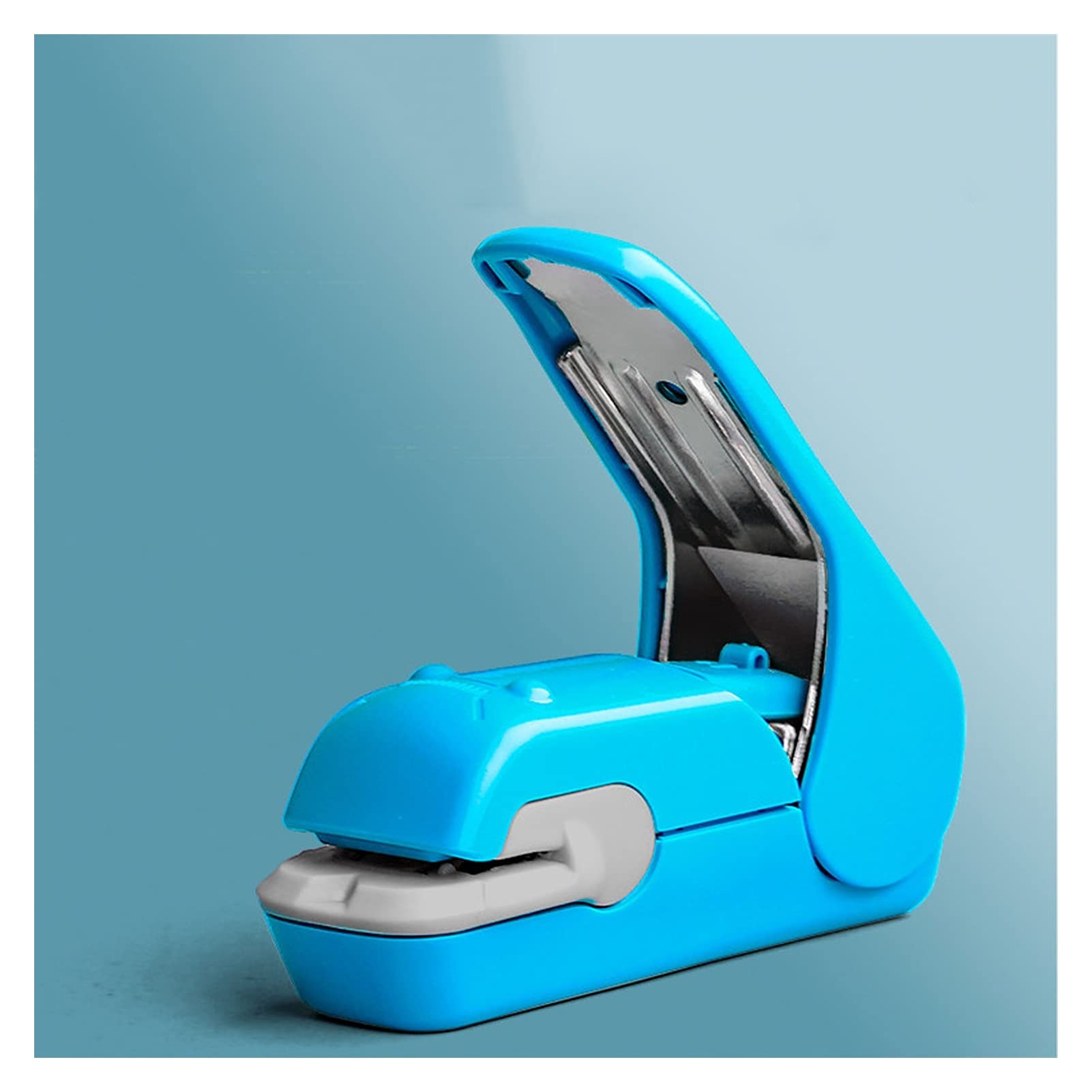 Liudan Cucitrice Plapler Senza ago, Le pinze per Desktop dell'ufficio Hanno 20 Fogli, Facili da caricare Le Cuciture ergonomiche per la scrivania Spillatrice