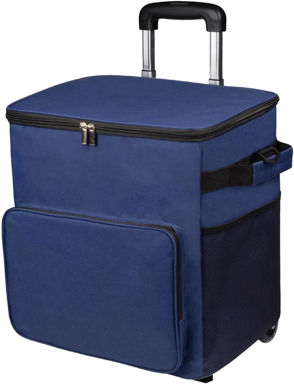 T Tooyful ローリングクーラー 断熱強化安定 ポータブルコンパクトクーラーバッグ キャスター付き 旅行 ショッピング アウト