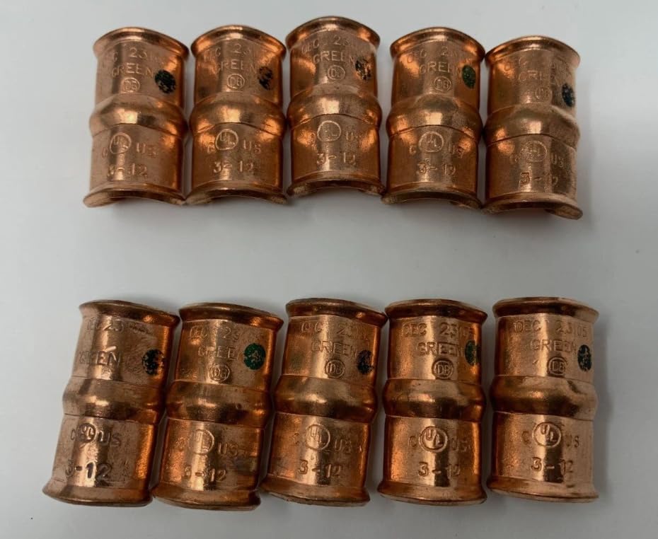 23105 Green Thin-Wall Copper C-Tap 3 AWG - 12 AWG Lot of 10