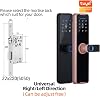 Tuya Smart Door Lock Digital Electronic Fingerprint Biometric Bluetooth Remote Unlock IC Card Keyless(22x220 5050)
