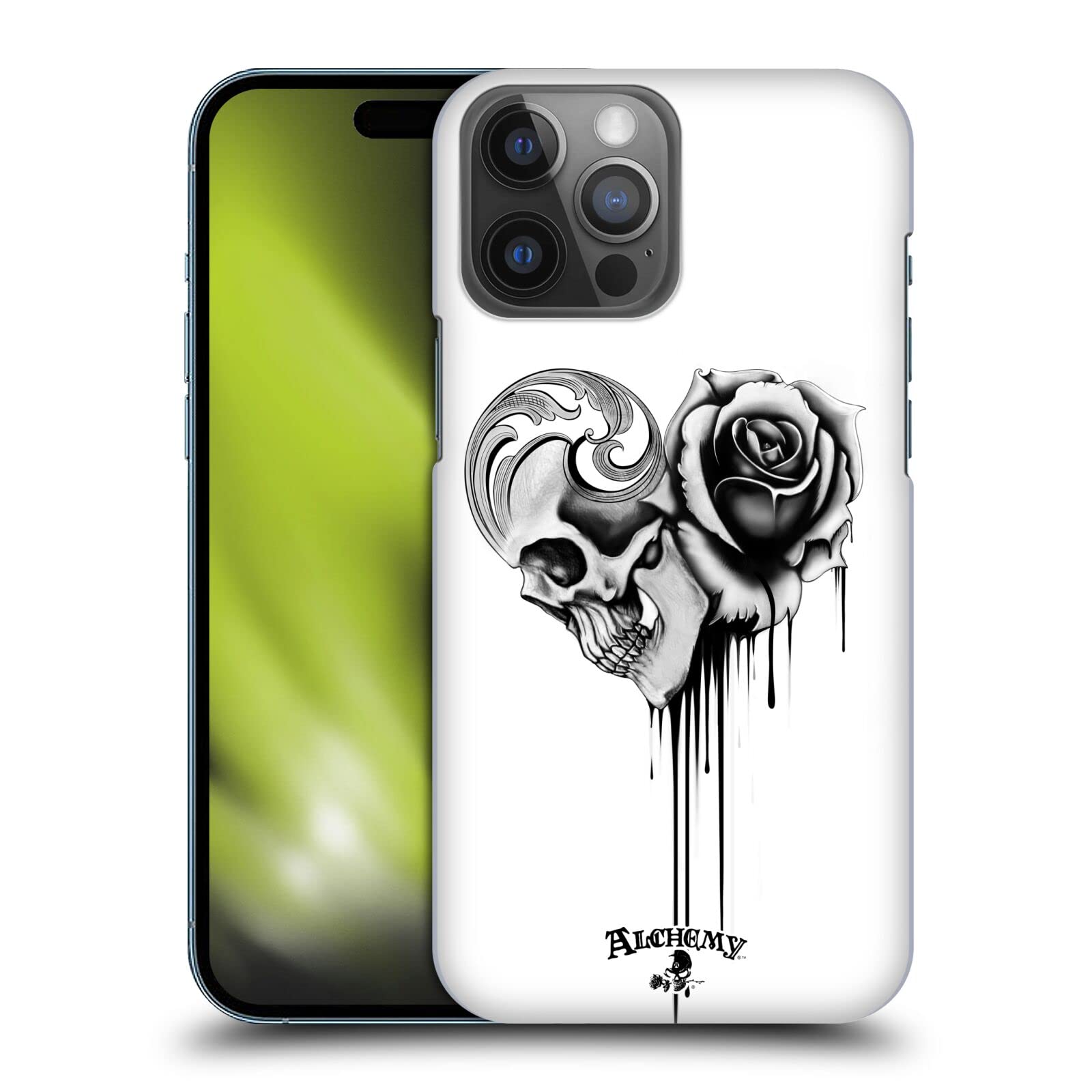 Head Case Designs Officially Licensed Alchemy Gothic Black Love Graphic Art Hard Back Case Compatible with Apple iPhone 14 Pro Max