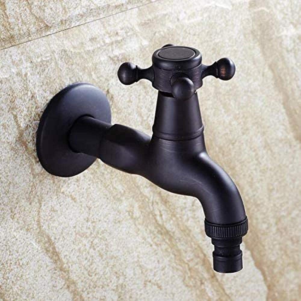 Robinet de cuisine noir et bronze pour une buanderie moderne et chaleureuse
