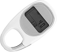 Vista 9 de Contador de pasos, podómetro 3D para caminar con clip, modo de ahorro de energía, pantalla LCD transparente, mosquetón simple, podómetro