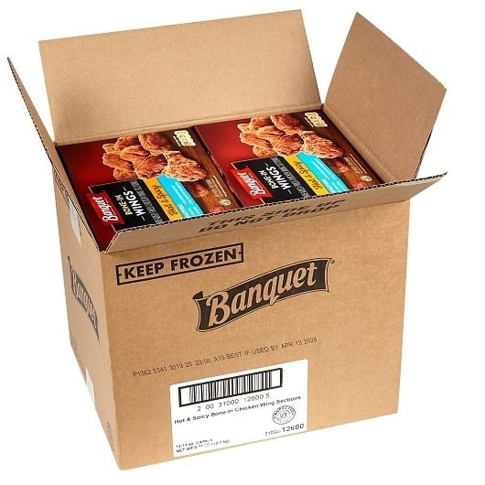 Banquet Hot and Spicy Wings, 11 Ounce -- 12 per case.
