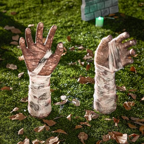 JOYIN Halloween Outdoor Decorations Zombie Arm Yard Stakes Ground-Breaker, Stakes for Halloween Outdoor Graveyard Yard Lawn Decorations 6