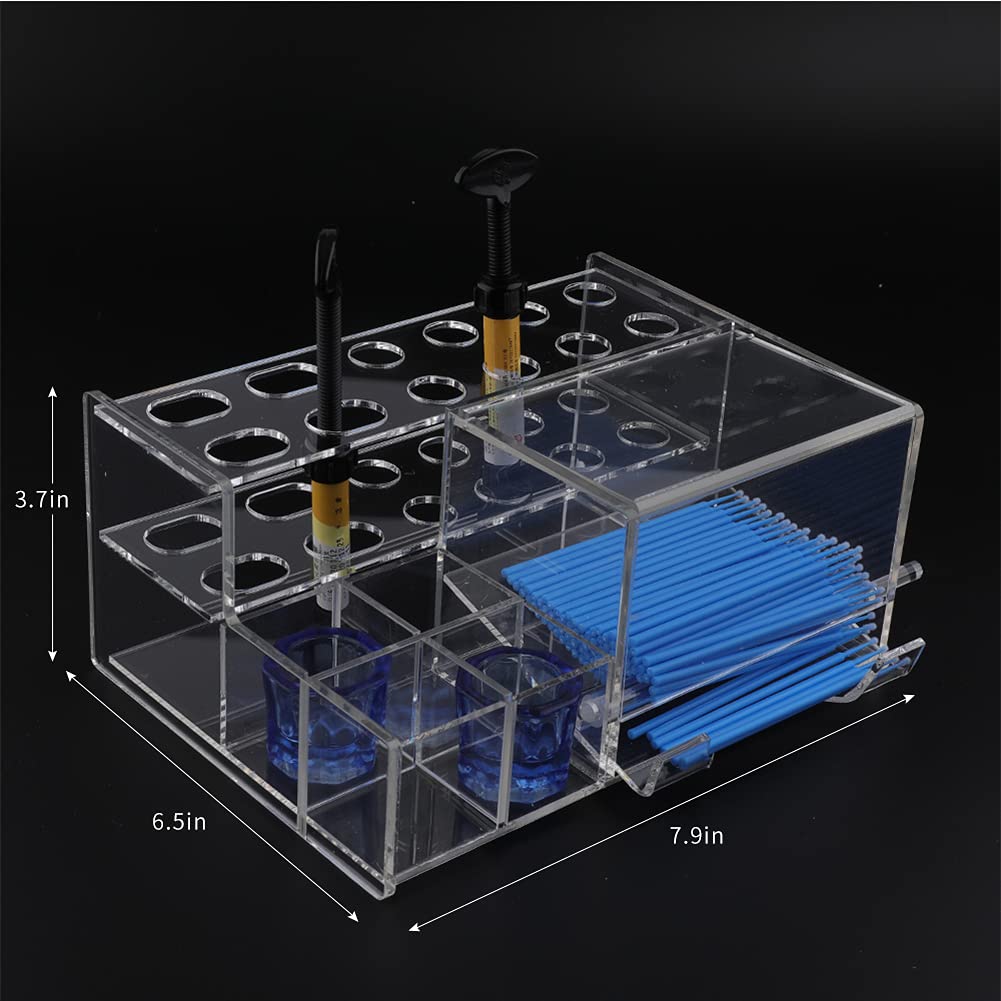 Buy LVCHEN Dental Composite Organizer MultiFunction Acrylic Dispenser for Resin Adhesive