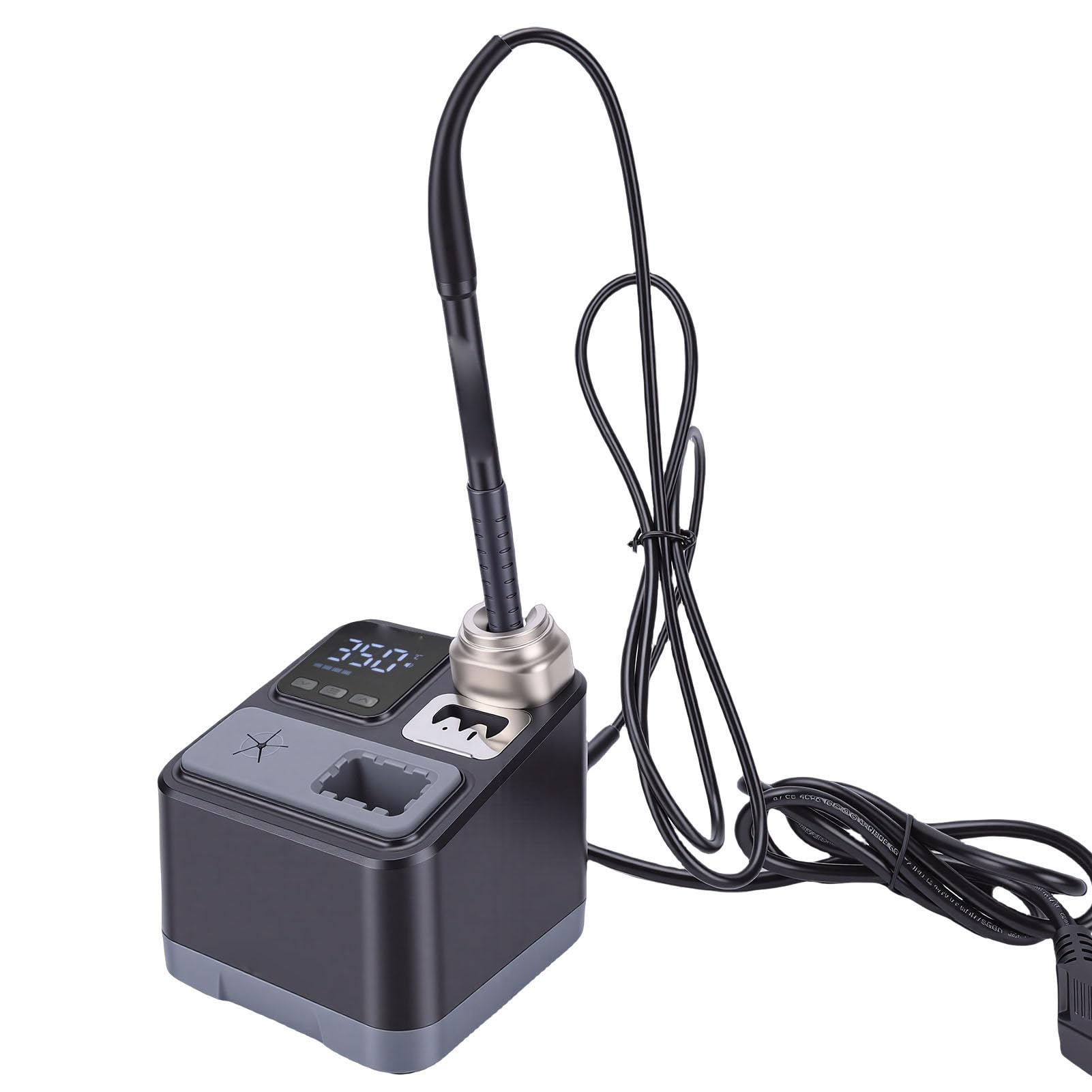 Tosuny Stazione di Saldatura da 65 W, Display LED Digitale Kit Saldatore a Riscaldamento Rapido 2S con Intervallo di Temperatura 100-480 ℃ Modalità di Sospensione Automatica, per (Spina europea)